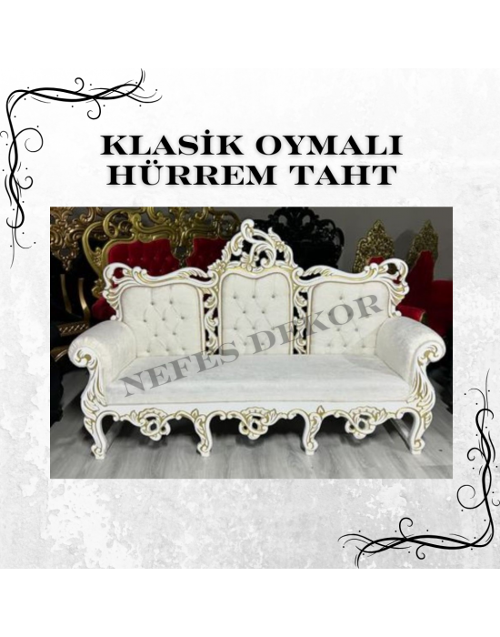 Klasik Oymalı Hürrem Taht