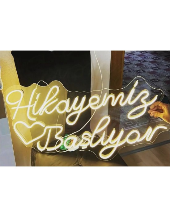 Hikayemiz Başlıyor Neon Led